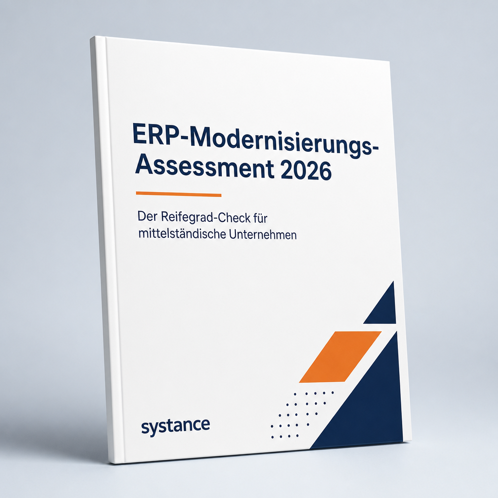 Cover des Reports ERP-Modernisierungs-Assessment 2026 – Der Reifegrad-Check für mittelständische Unternehmen